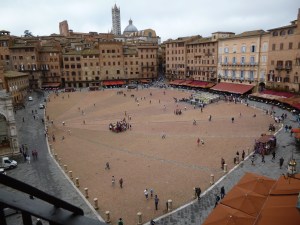 The Campo - Siena's center of energy, and a great meeting place!